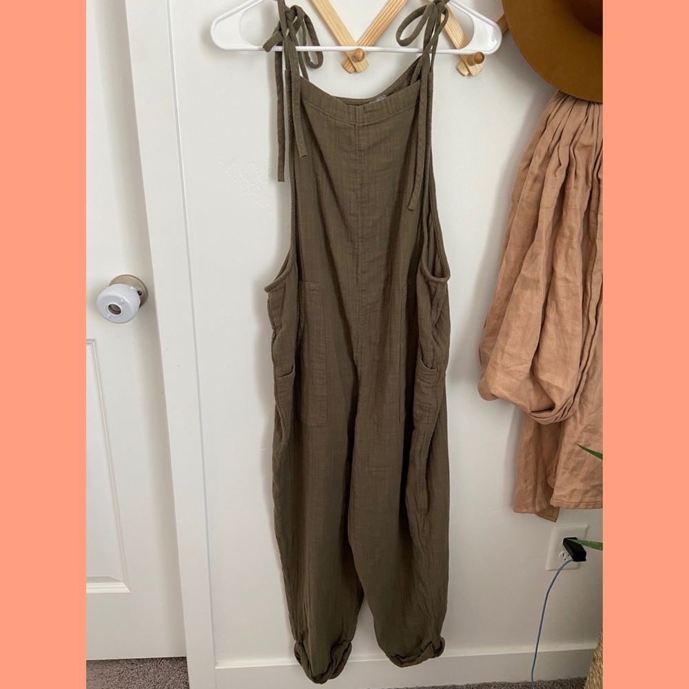 Olive aerie jumpsuit
